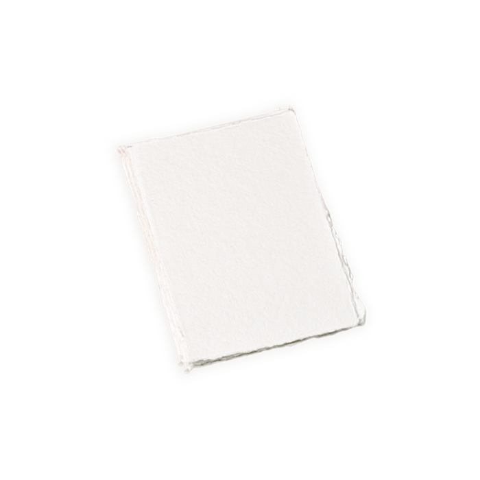 paper sheet with raw edge