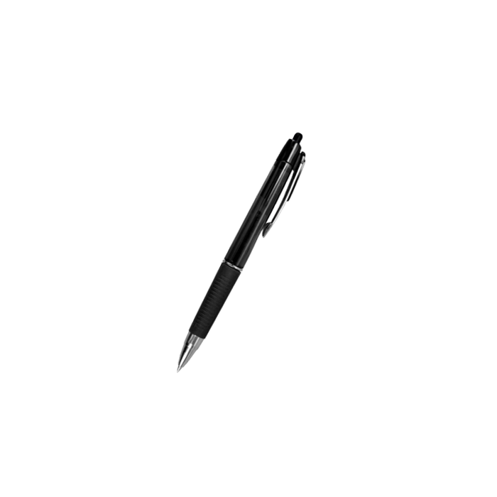 a black gel pen