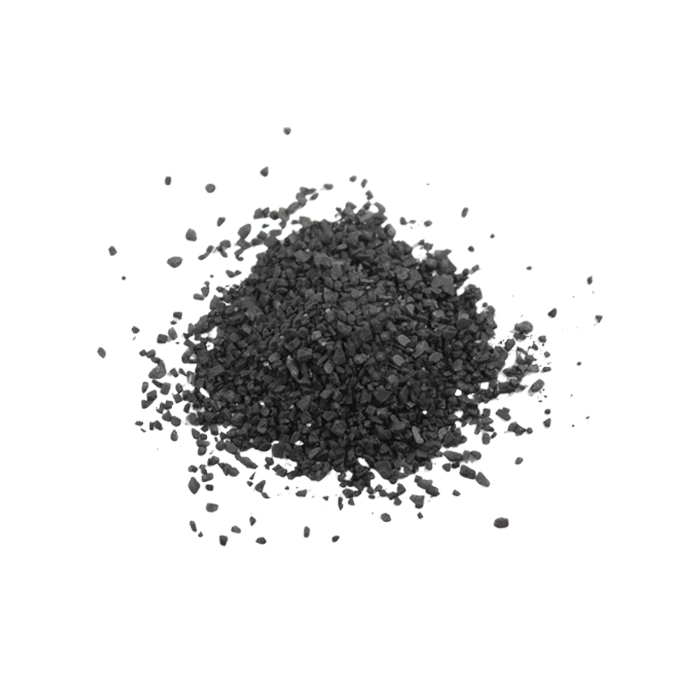 a pile of loose black salt