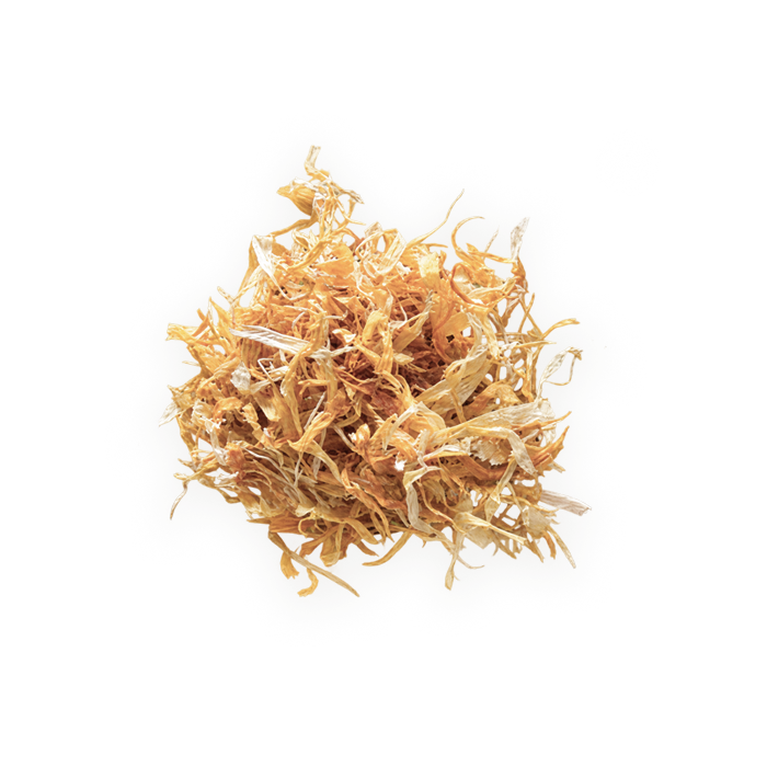 a smaill pile of dried calendula