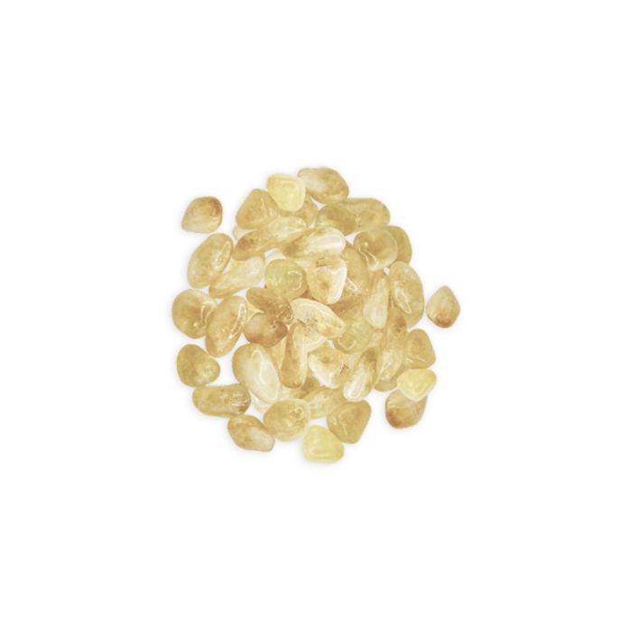small pile of citrine crystal chips