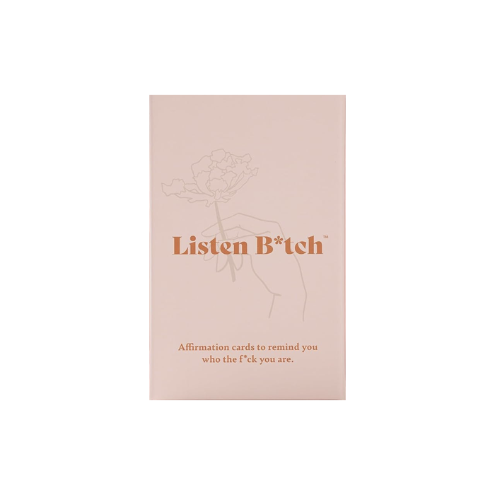 top cover of Listen Bitch Affirmation Cards