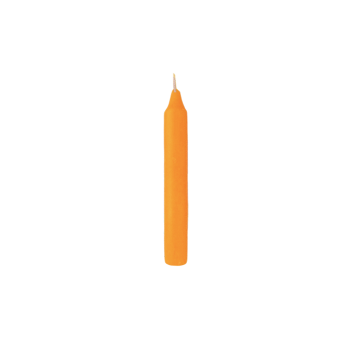 orange chime candle