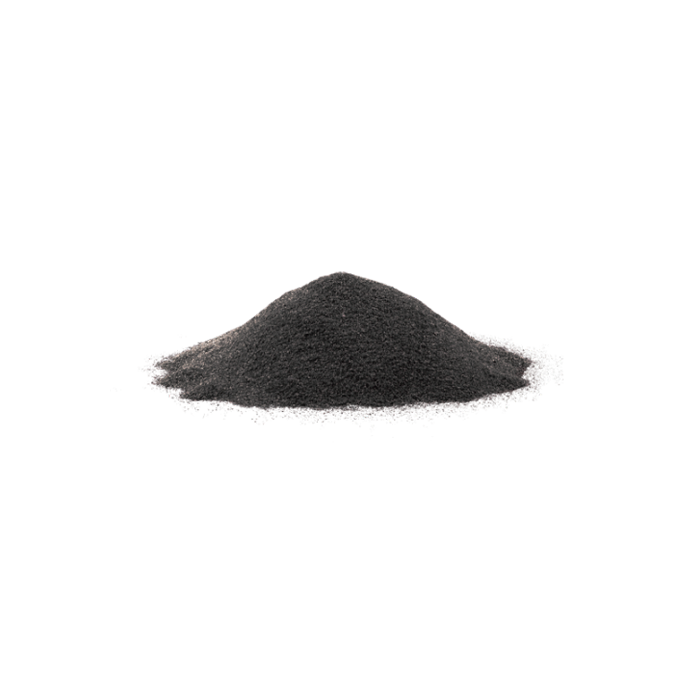 a small pile of fine black sand