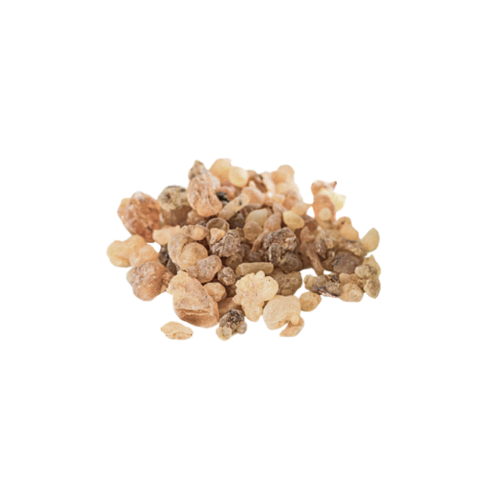 a small pile of frankincense resin tears